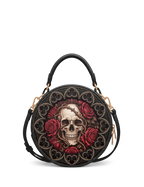 “Rosamort” Applique Circle Crossbody Bag