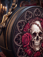 “Rosamort” Applique Circle Crossbody Bag