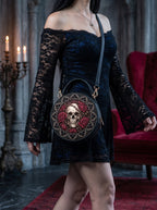 “Rosamort” Applique Circle Crossbody Bag
