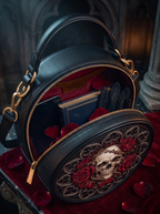 “Rosamort” Applique Circle Crossbody Bag