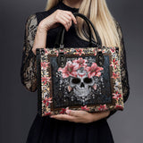 "Roselace" - Black Interior - Leather Handbag