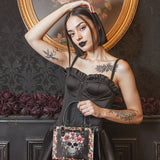 "Roselace" - Black Interior - Small Leather Handbag