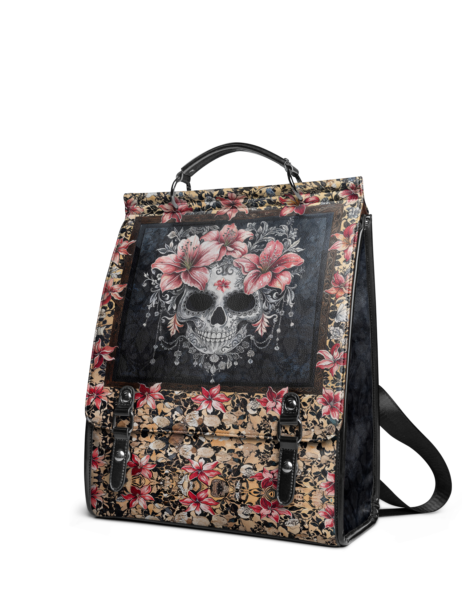 "Roselace" Leather Backpack