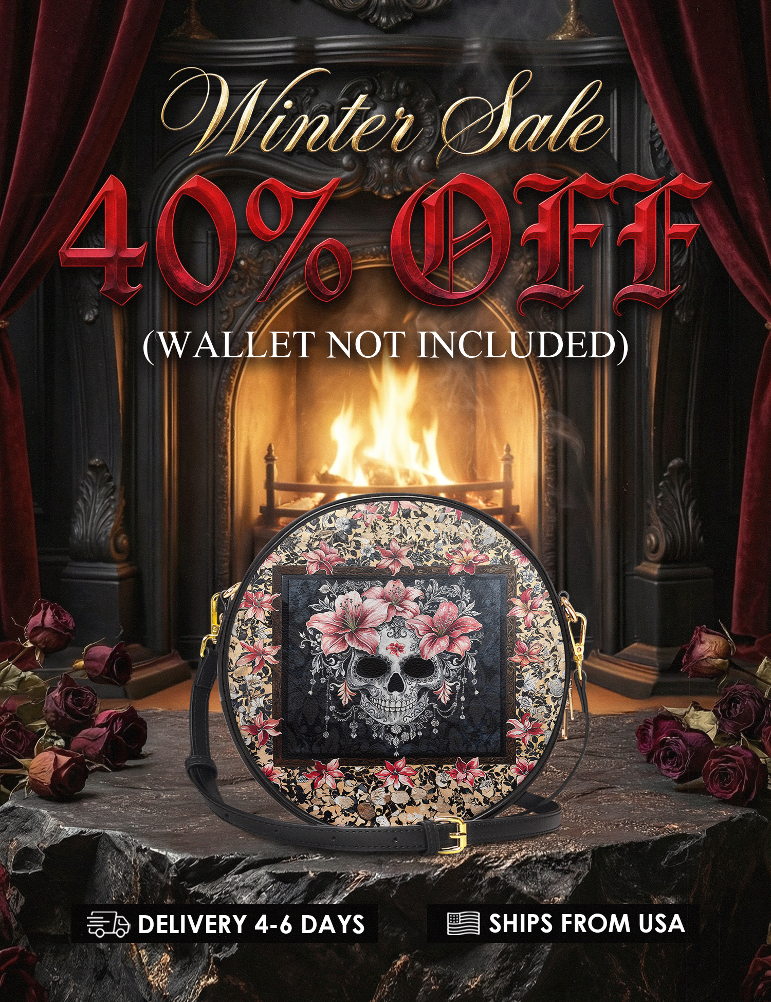 "Roselace" Circle Crossbody Bag Deal