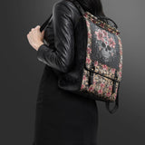 "Roselace" Leather Backpack Matching SANTA Combo