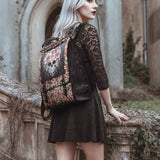 "Roselace" Leather Backpack Matching SANTA Combo