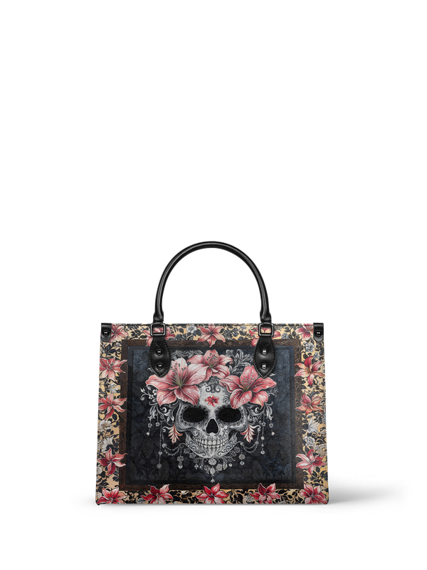 "Roselace" - Black Interior - Leather Handbag