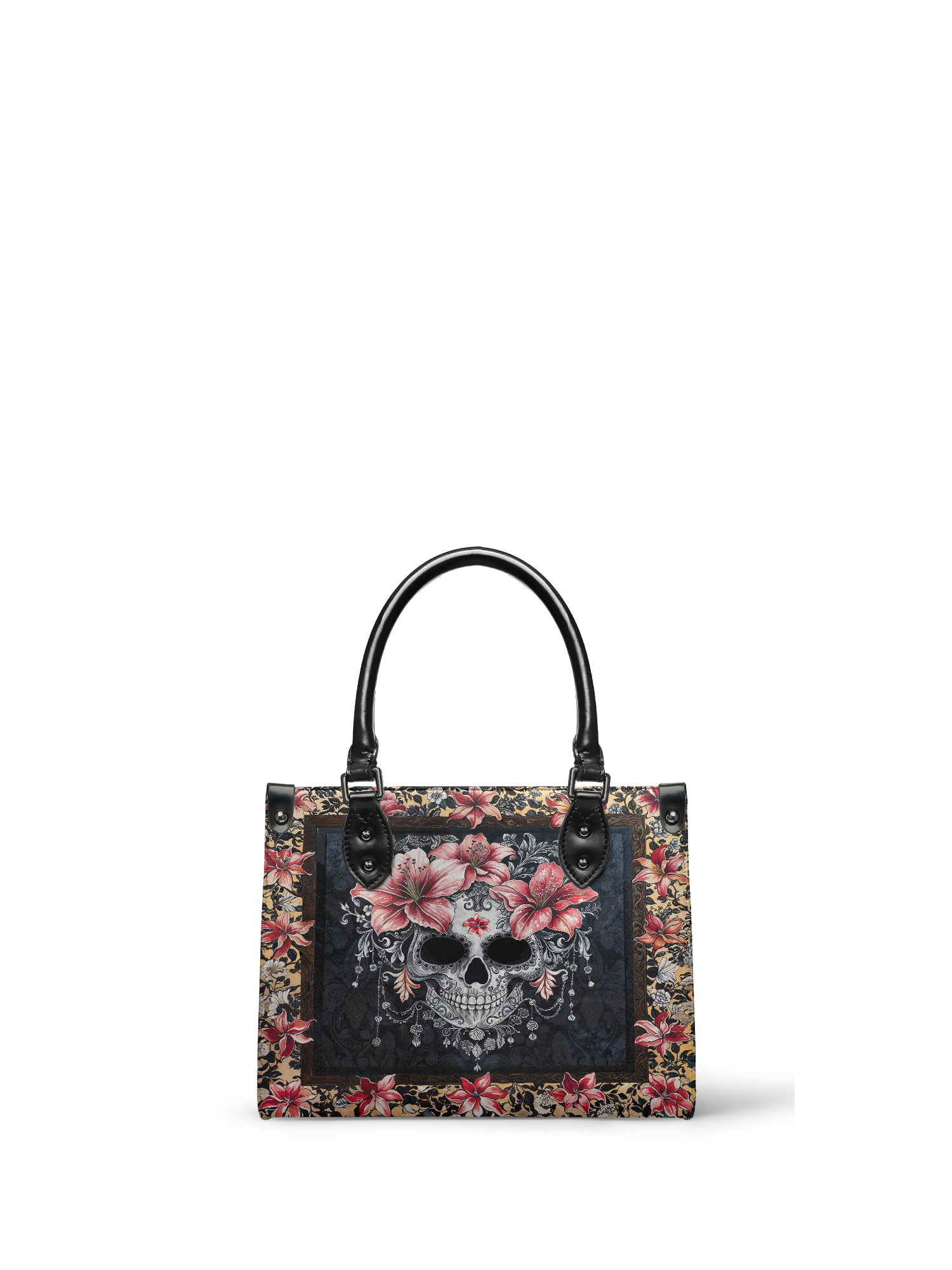 "Roselace" - Black Interior - Small Leather Handbag