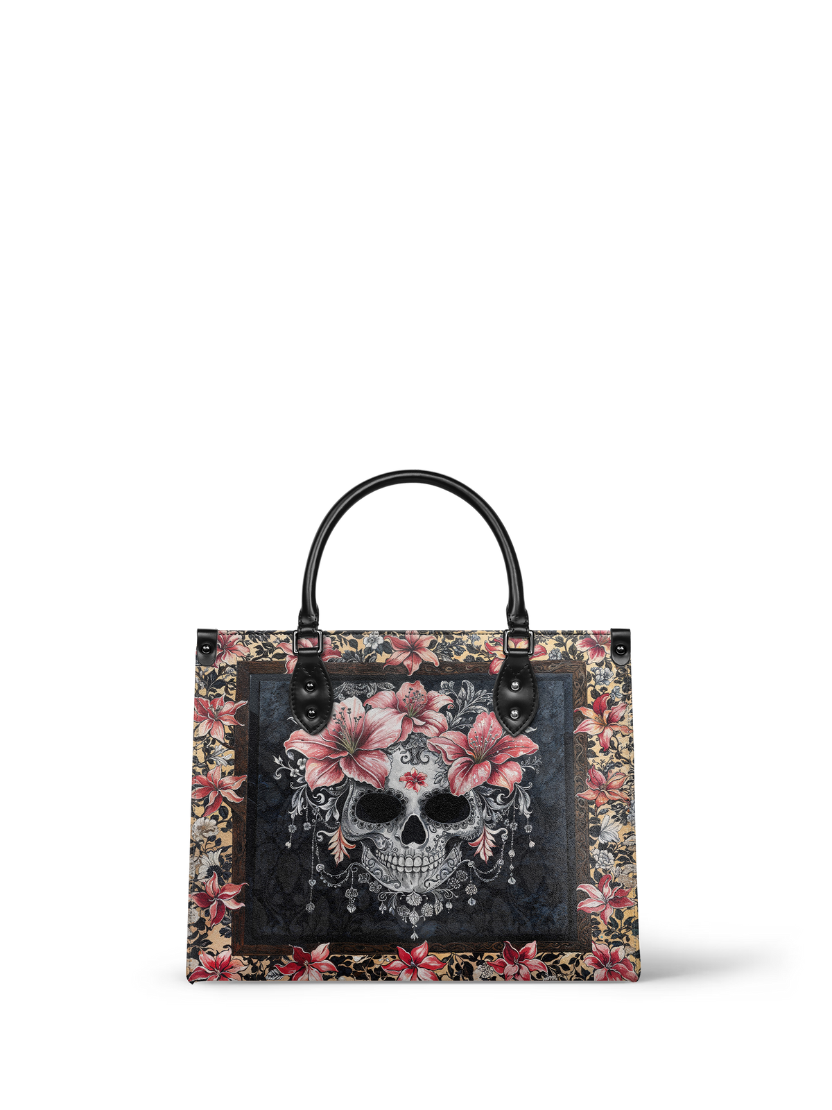 "Roselace" - Black Interior - Leather Handbag - FALL CLEARANCE DEAL