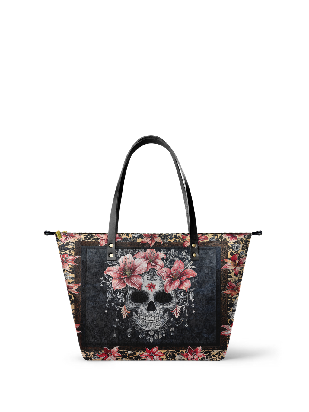 "Roselace" Leather Tote Bag