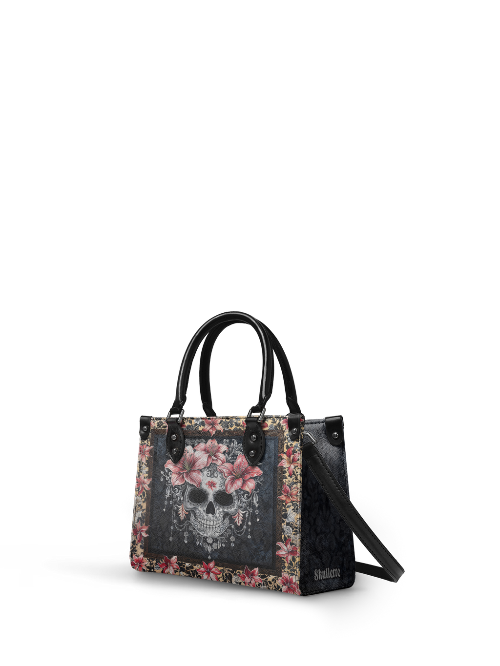 "Roselace" - Black Interior - Small Leather Handbag