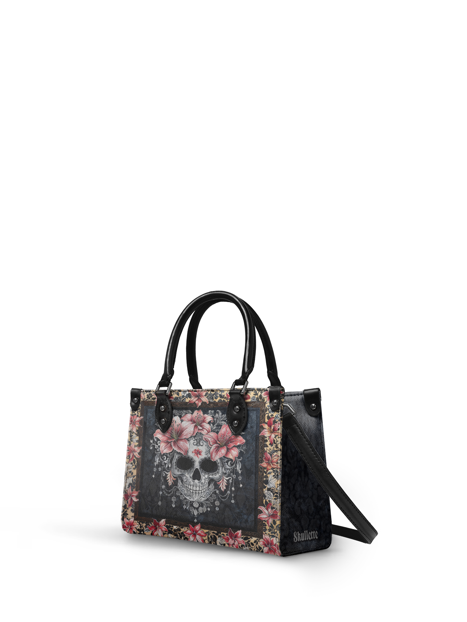 "Roselace" - Black Interior - Small Leather Handbag