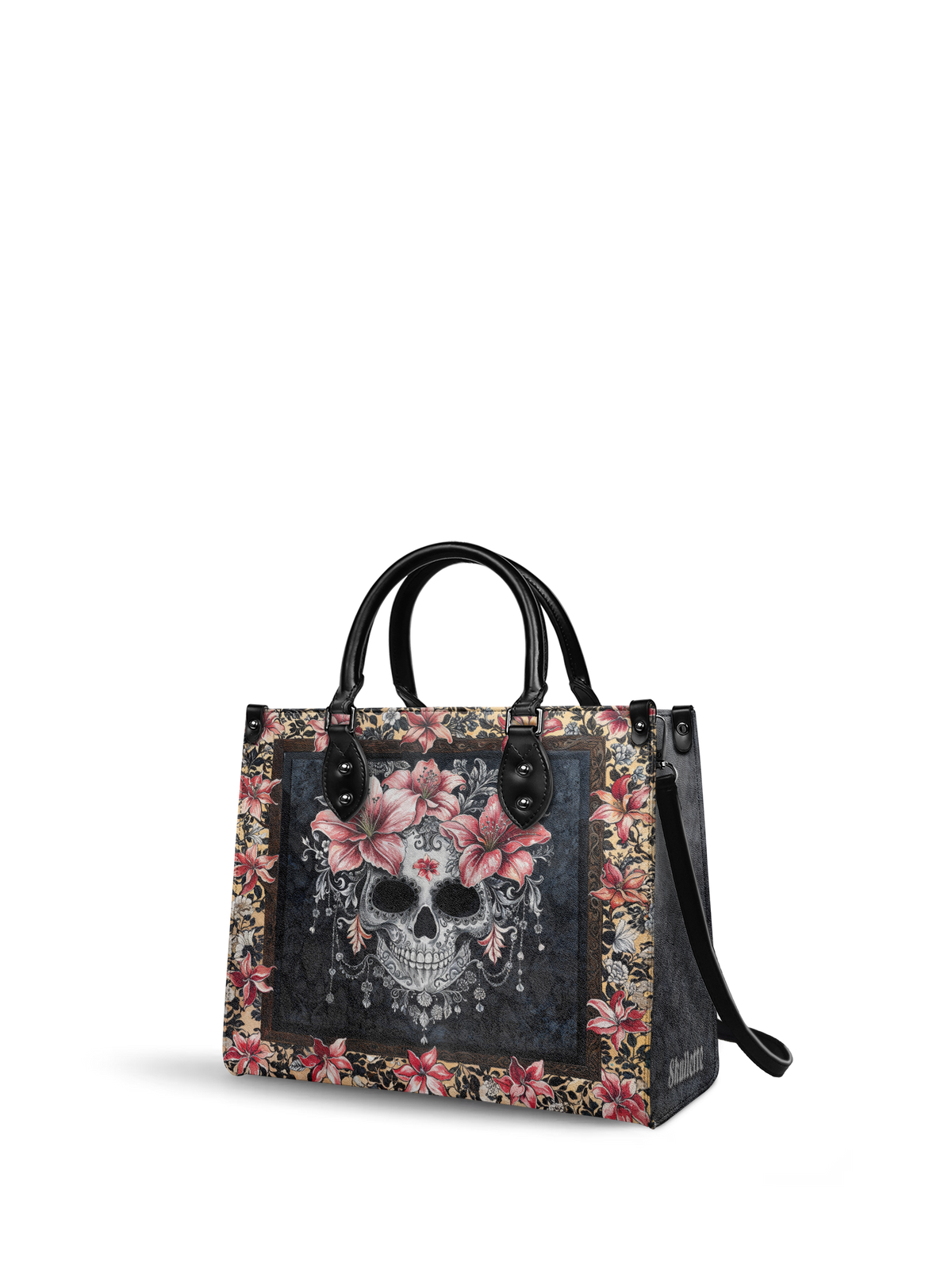 "Roselace" - Black Interior - Leather Handbag - FALL CLEARANCE DEAL