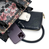 "Roselace" - Black Interior - Small Leather Handbag