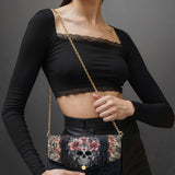 "Roselace" Envelope Chain Crossbody Bag