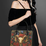 "Rosethorn" - Black Interior - Leather Handbag - 100.1 DEAL