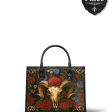 "Rosethorn" - Black Interior - Leather Handbag