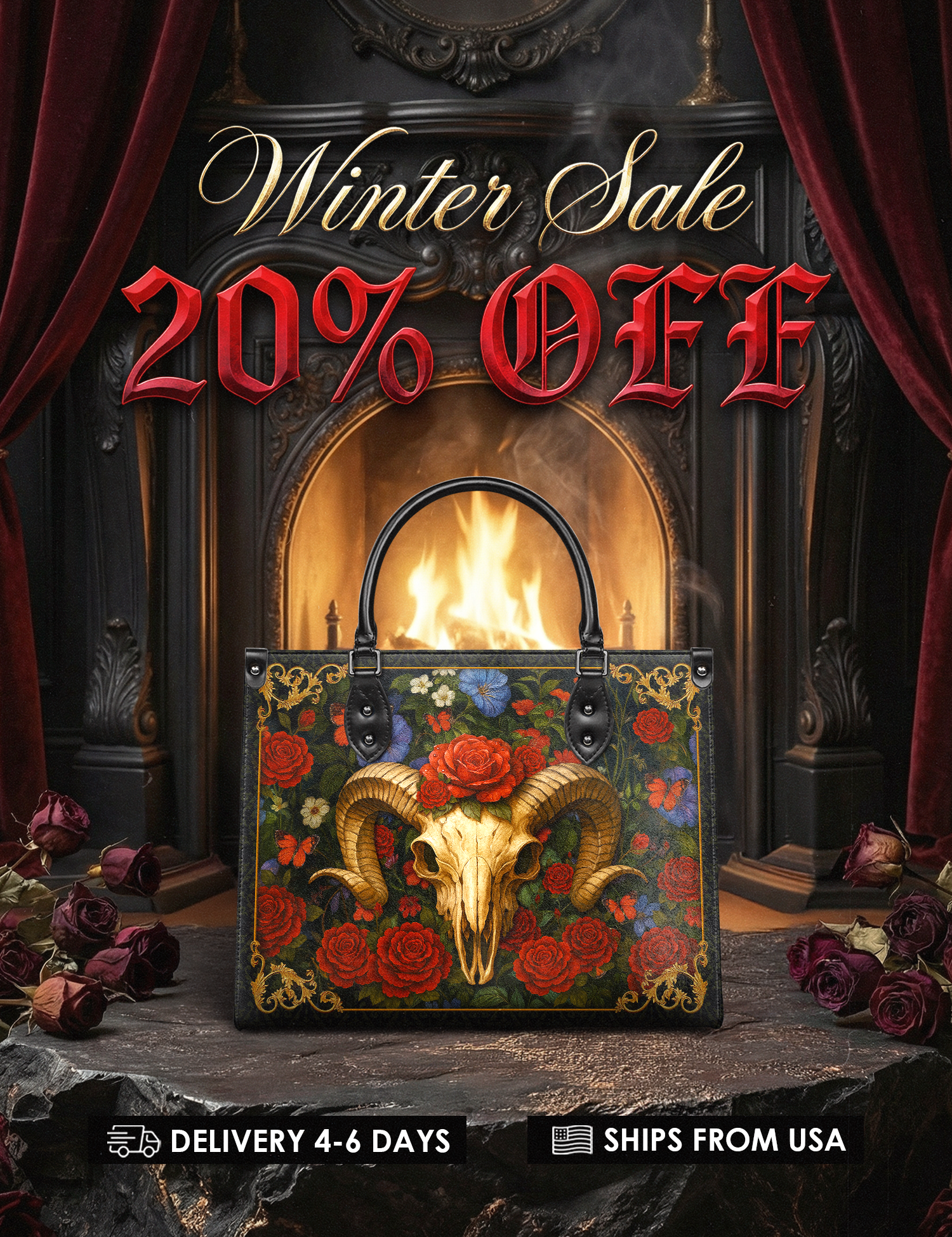 "Rosethorn" Leather Handbag Deal