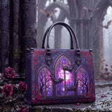 "Rosewindow" Applique Leather Handbag Pre-order