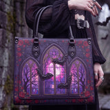 "Rosewindow" Applique Leather Handbag Pre-order