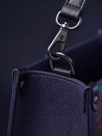 "Rosewindow" Applique Leather Handbag