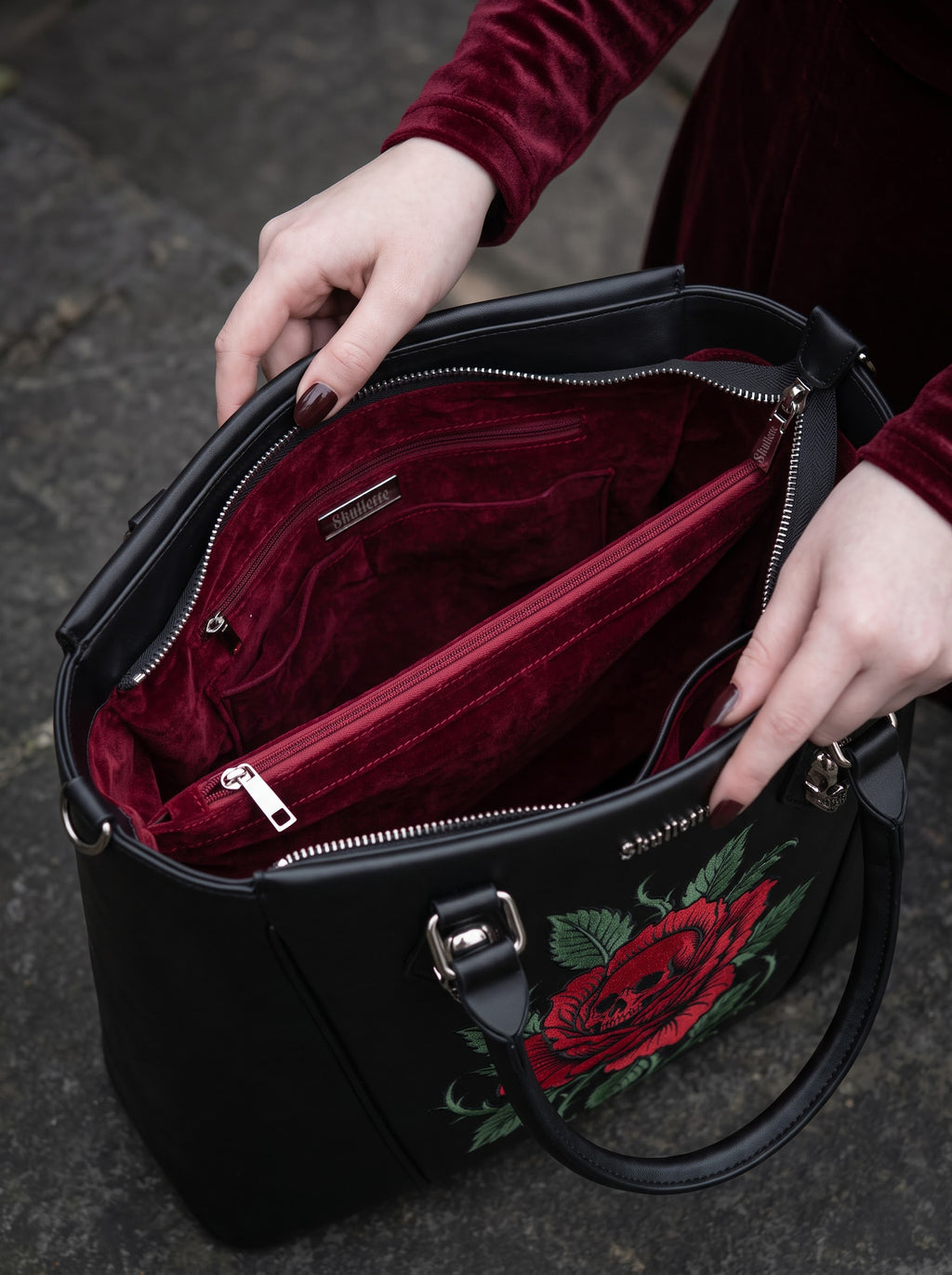 “Scarletrose” Tenebra Handbag