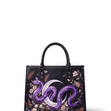 "Serpelune" Applique Leather Handbag Pre-order