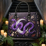 "Serpelune" Applique Leather Handbag Pre-order