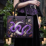 "Serpelune" Applique Leather Handbag Pre-order