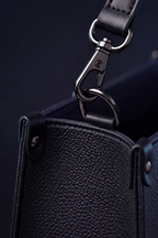 "Serpelune" Applique Leather Handbag