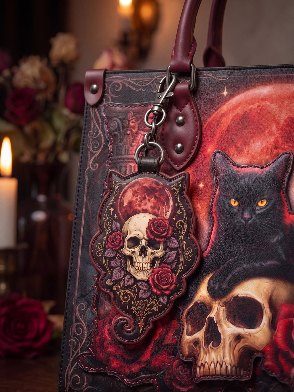 "Shadowtail" Leather Bag Charm