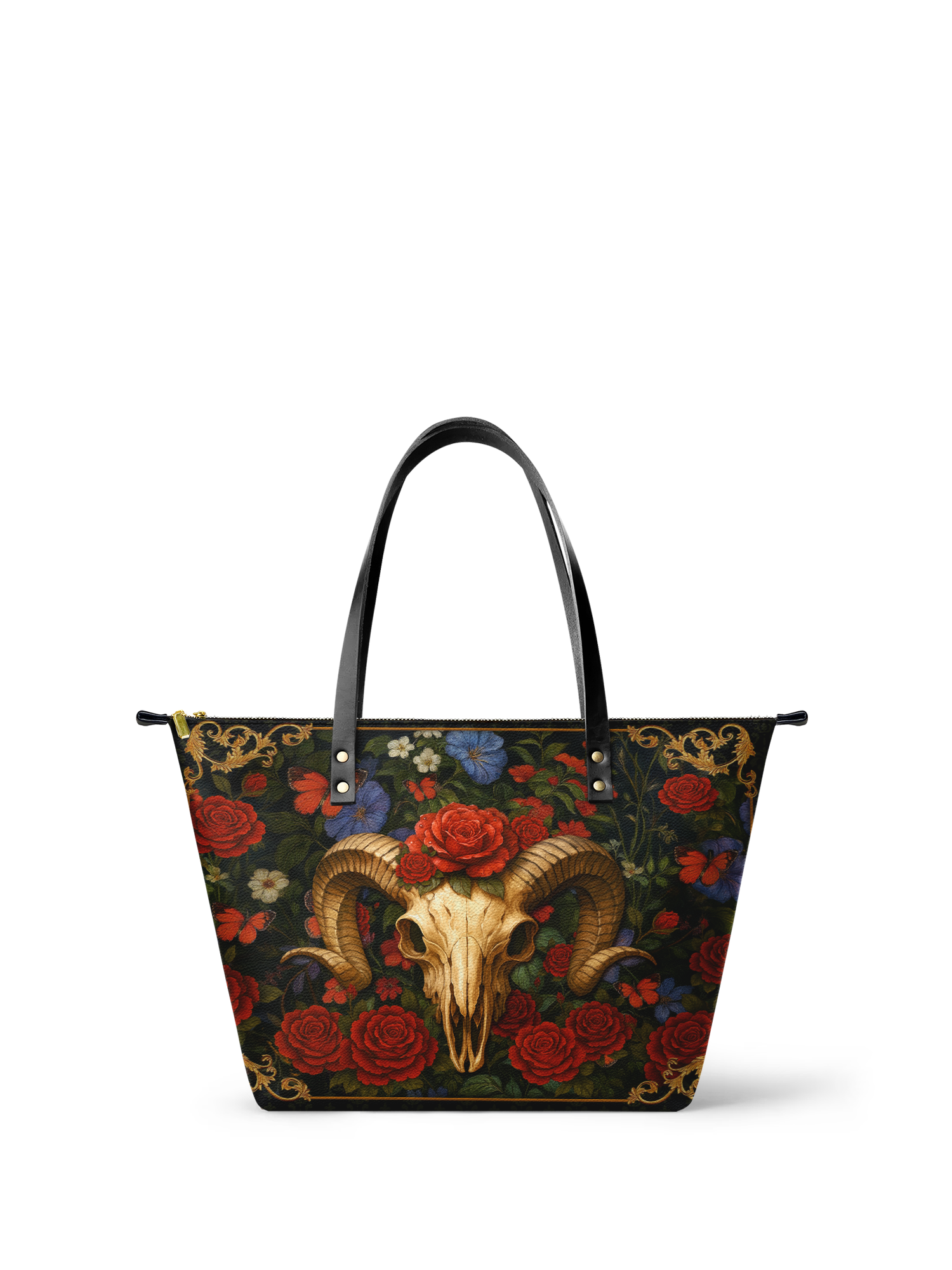 "Rosethorn" Leather Tote Bag