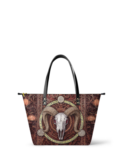 "Hexram" Leather Tote Bag