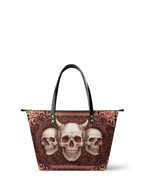"Triskelion" Leather Tote Bag
