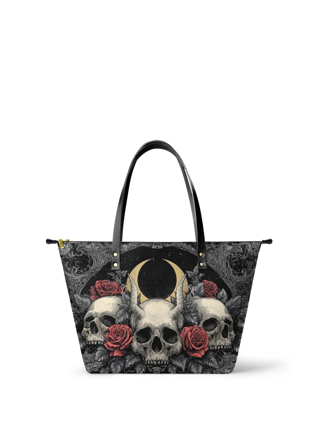 "Nightrosary" Leather Tote Bag