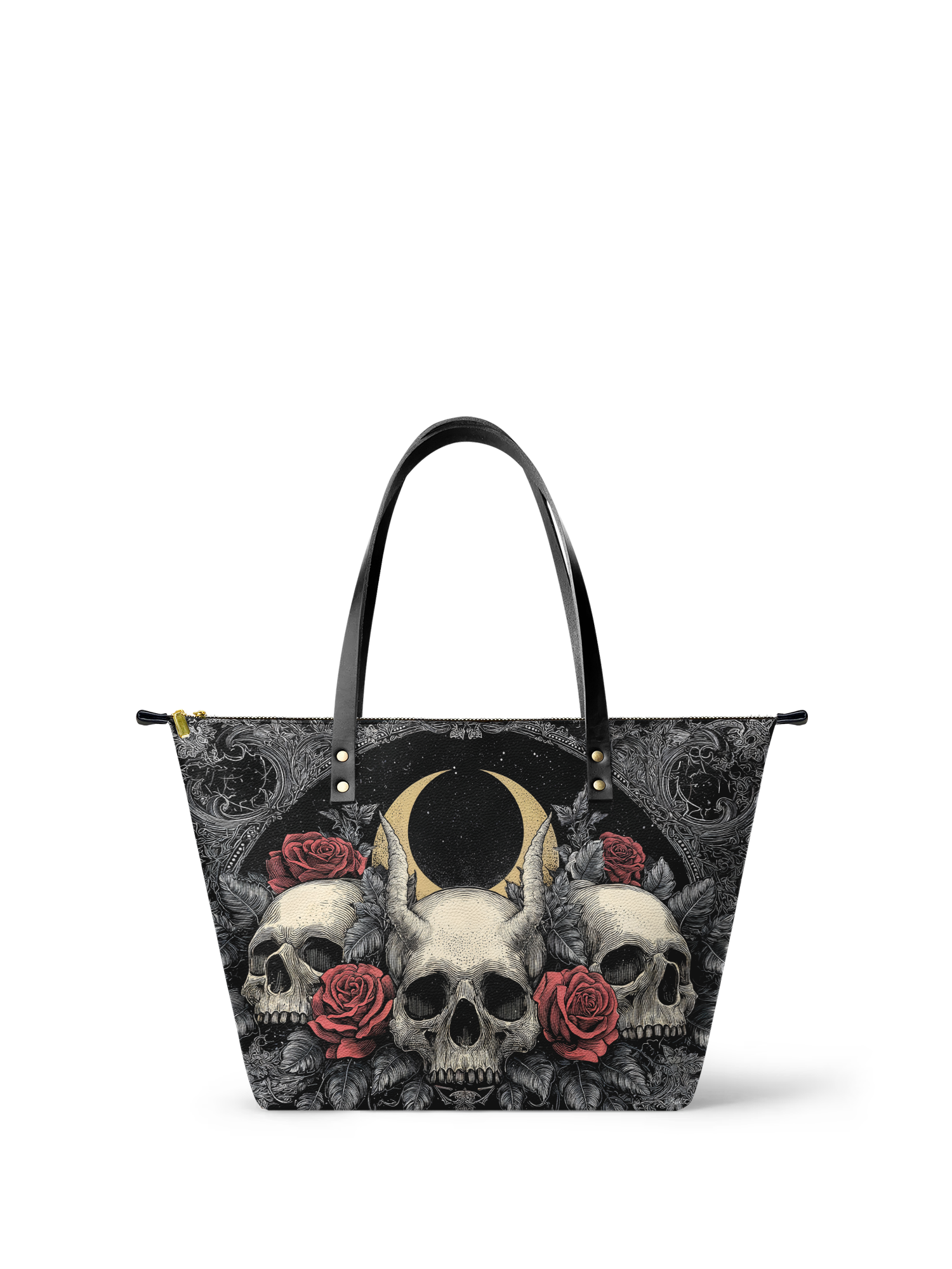 "Nightrosary" Leather Tote Bag