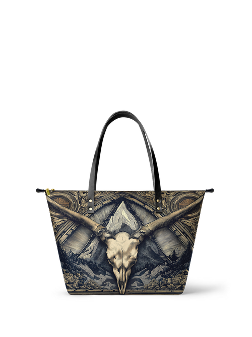 "Altarhorn" Leather Tote Bag