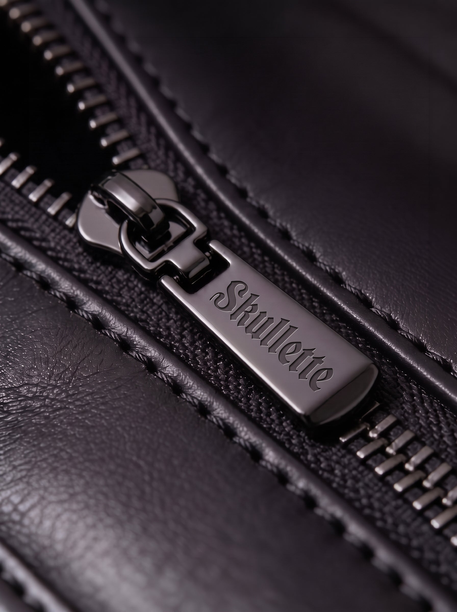 "Strixaria" Applique Leather Handbag