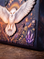 "Strixaria" Applique Leather Handbag