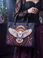 "Strixaria" Applique Leather Handbag