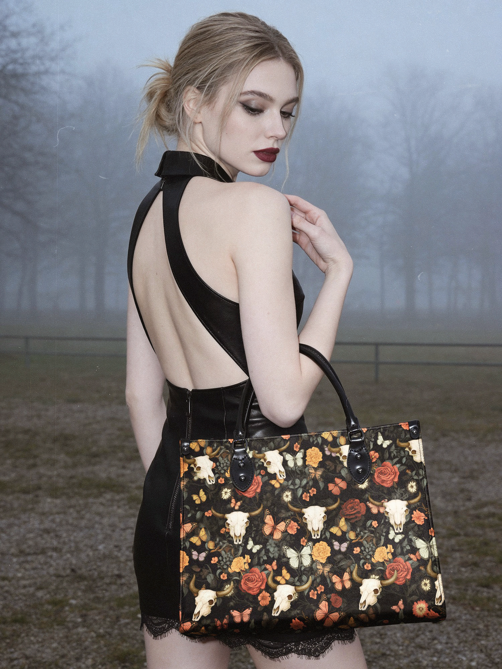 "Thornfall" - Black Interior - Leather Handbag