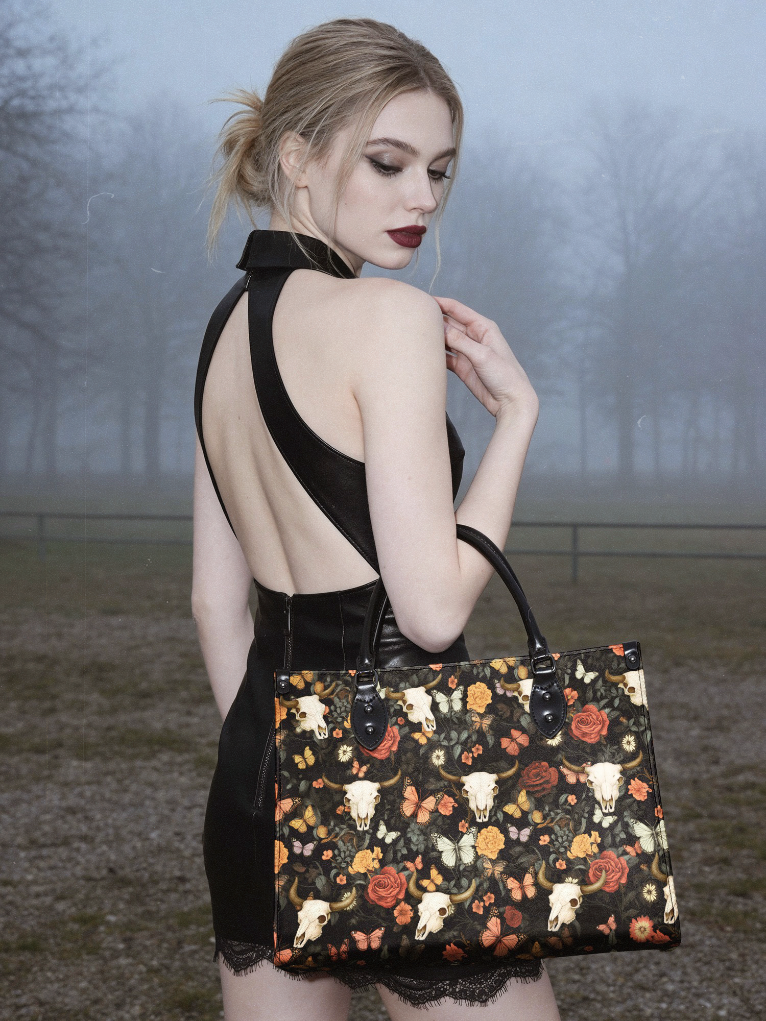 "Thornfall" - Black Interior - Leather Handbag