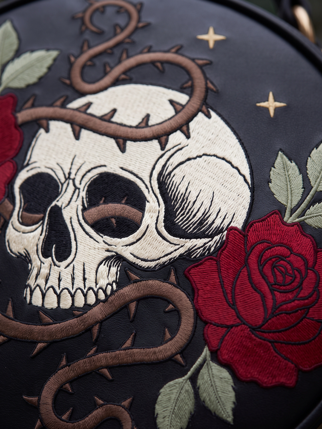 "Thornskull" Crewel Circle Bag