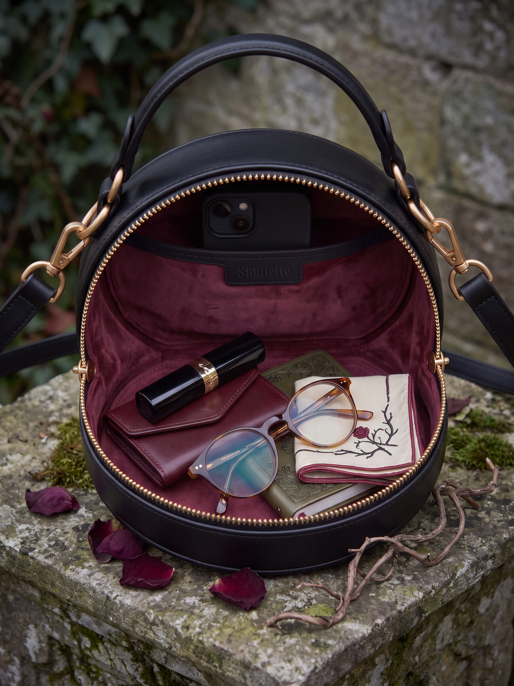 "Thornskull" Crewel Circle Bag
