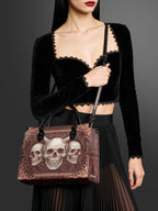 "Triskelion" - Black Interior - Leather Handbag