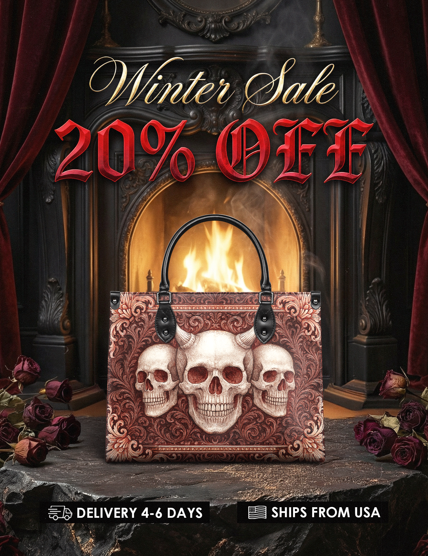 "Triskelion" Leather Handbag Deal