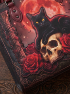 "Vampirosa" Applique Leather Handbag