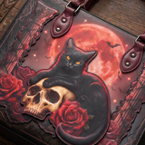 "Vampirosa" Applique Leather Handbag Pre-order