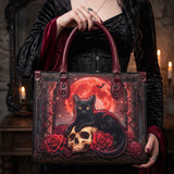"Vampirosa" Applique Leather Handbag Pre-order