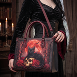 "Vampirosa" Applique Leather Handbag Pre-order
